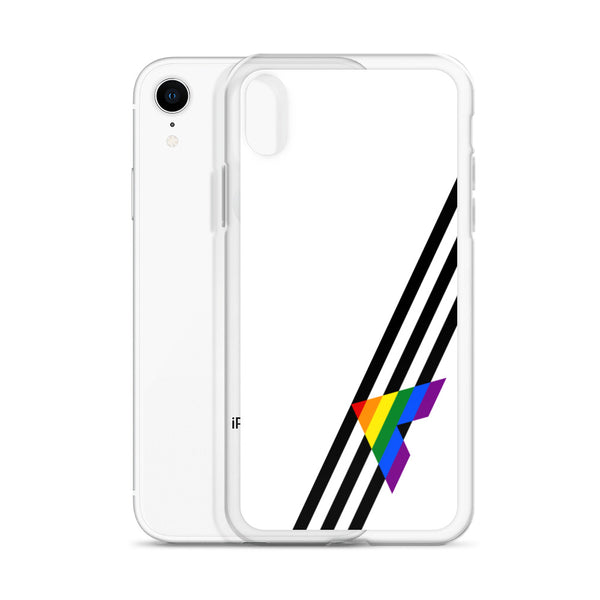 Ally Diagonal Flag Colors LGBTQ+ iPhone Case