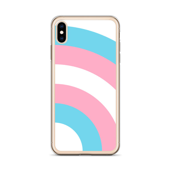 Transgender Pride Arched Large Flag LGBTQ+ iPhone Case