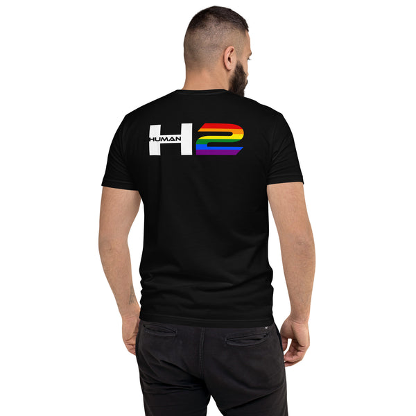 White H Human 2 LGBTQ+ Gay Pride Men's Short Sleeve T-shirt