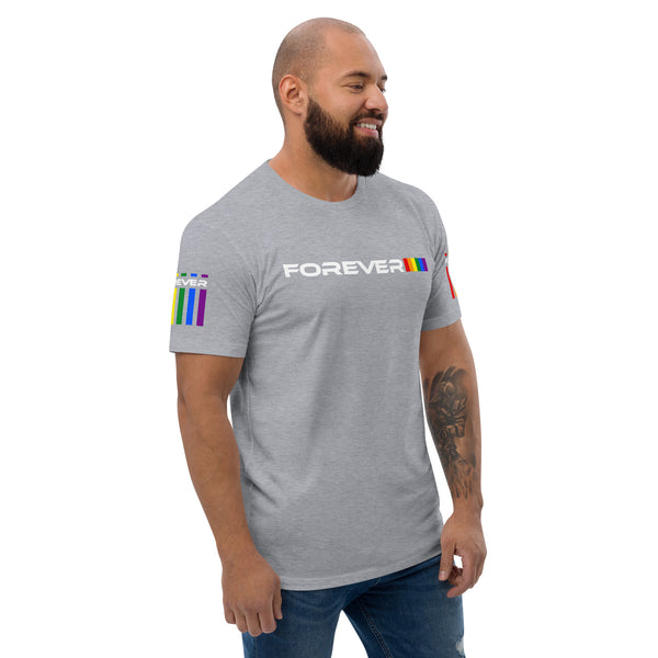 Colored Forever Proud Graphic LGBTQ+ Gay Pride Men's Short Sleeve T-shirt