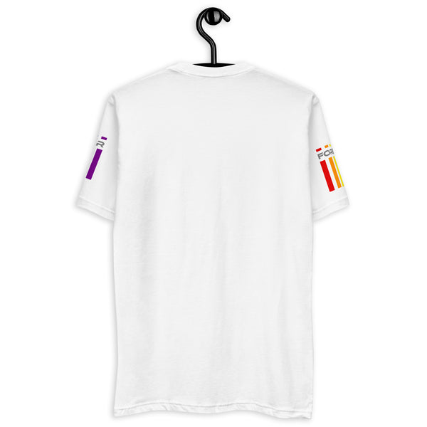 White Forever Proud Graphic LGBTQ+ Gay Pride Men's Short Sleeve T-shirt