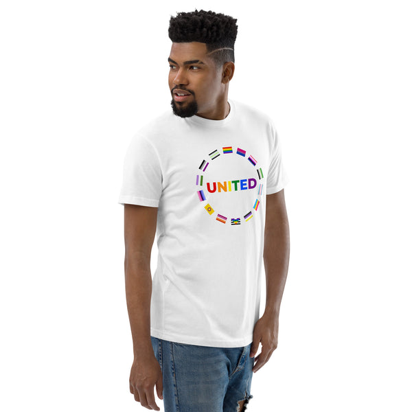 United Pride Graphic Circle Front LGBTQ+ Men's Short Sleeve T-shirt