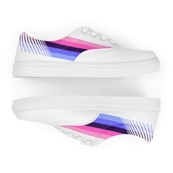 Omnisexual Pride Colors LGBTQ+ Lace-up Canvas Shoes Men Sizes