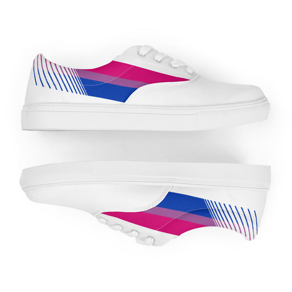 Bisexual Pride Colors LGBTQ+ Lace-up Canvas Shoes Men Sizes
