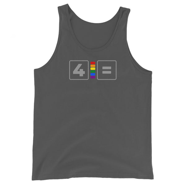 For Gay Equality Pride Colors Unisex Tank Top