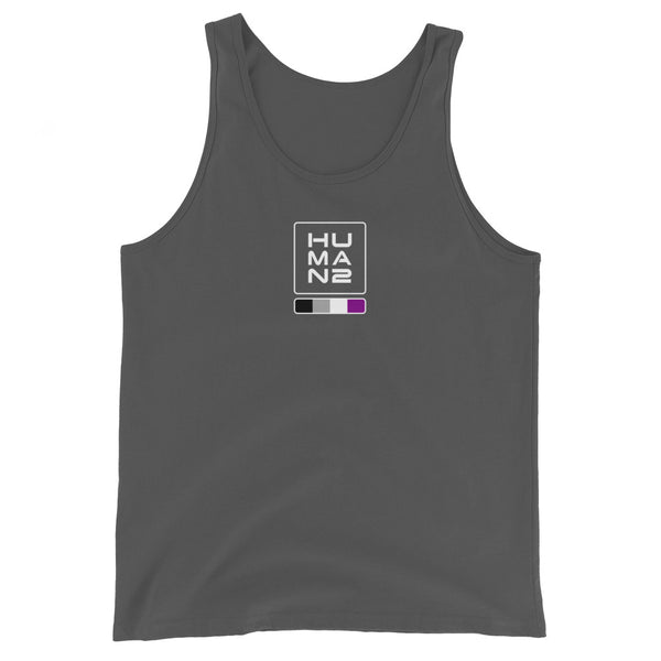 Asexual Pride Colors Human 2 Unisex Tank Top