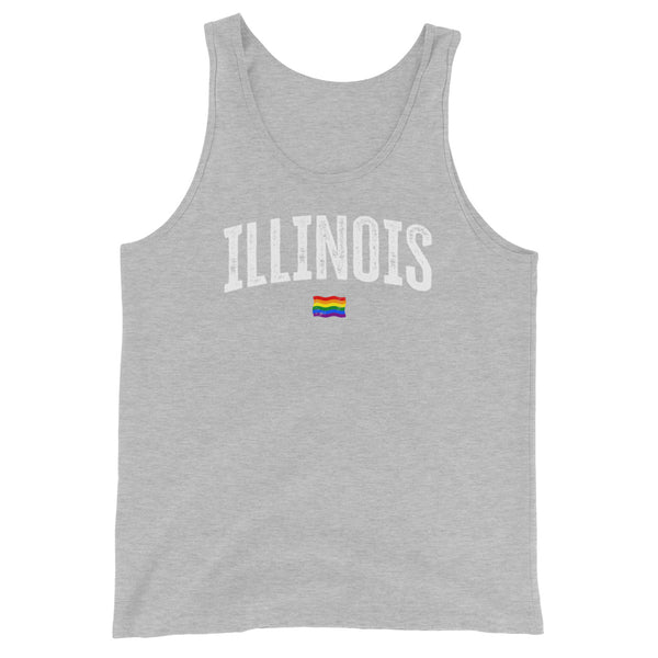 Illinois Gay Pride LGBTQ+ Unisex Tank Top