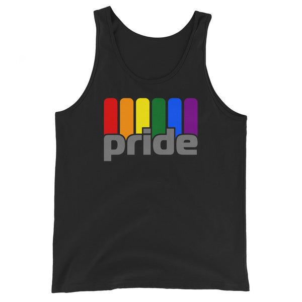 Gay Pride Rainbow Retro Graphic LGBTQ+ Unisex Tank Top