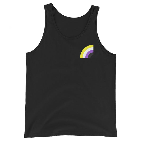 Non-binary Pride Arched Flag Unisex Fit Tank Top