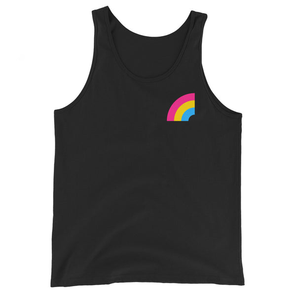 Pansexual Pride Arched Flag Unisex Fit Tank Top