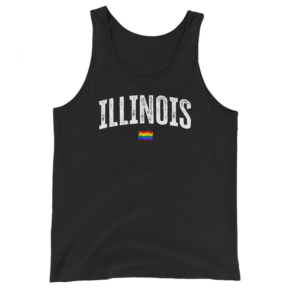 Illinois Gay Pride LGBTQ+ Unisex Tank Top