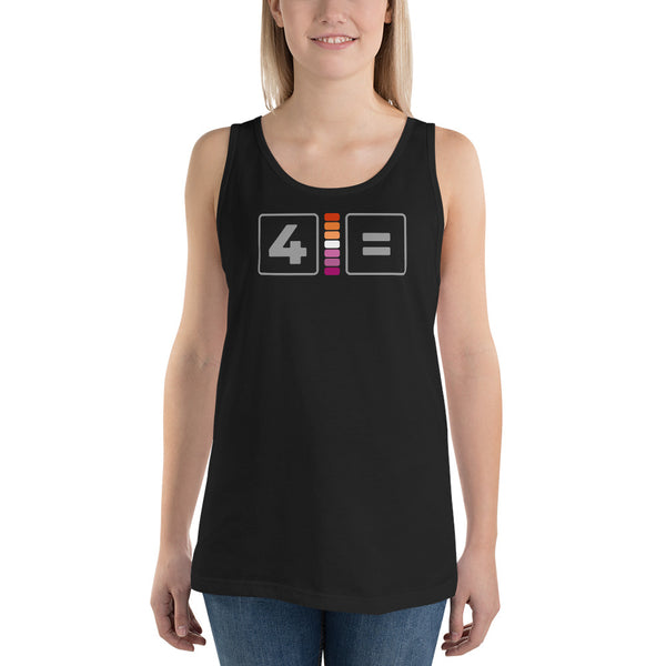 For Lesbian Equality Pride Colors LGBTQ+ Unisex Tank Top