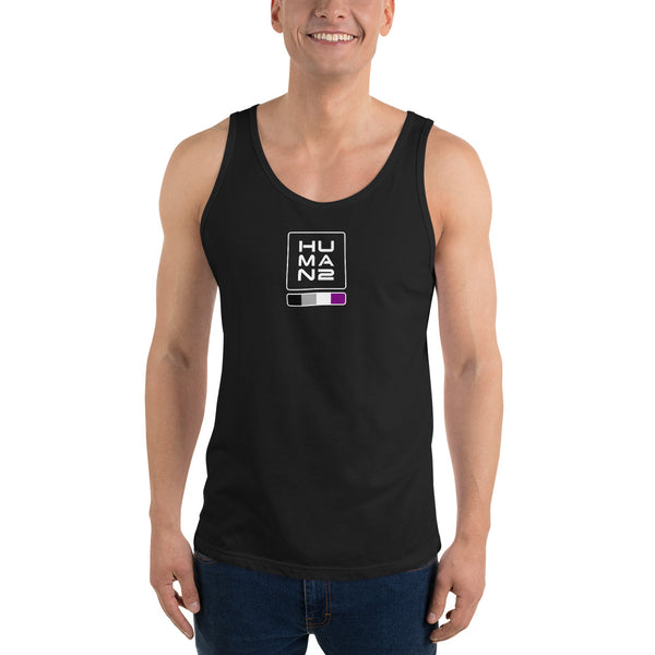 Asexual Pride Colors Human 2 Unisex Tank Top