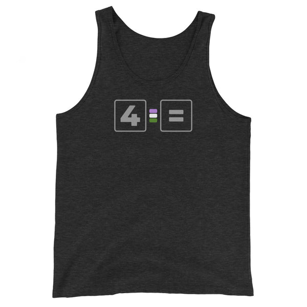 For Genderqueer Equality Pride Colors LGBTQ+ Unisex Tank Top