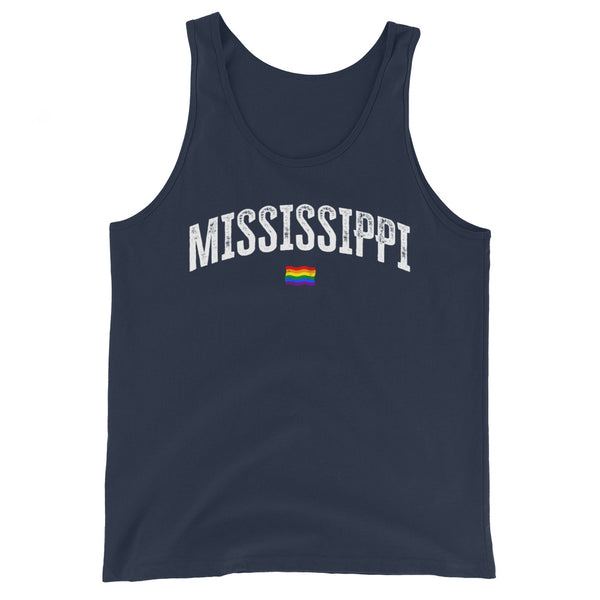 Mississippi Gay Pride LGBTQ+ Unisex Tank Top
