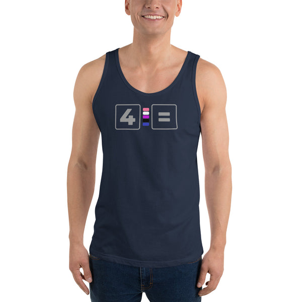 For Genderfluid Equality Pride Colors LGBTQ+ Unisex Tank Top