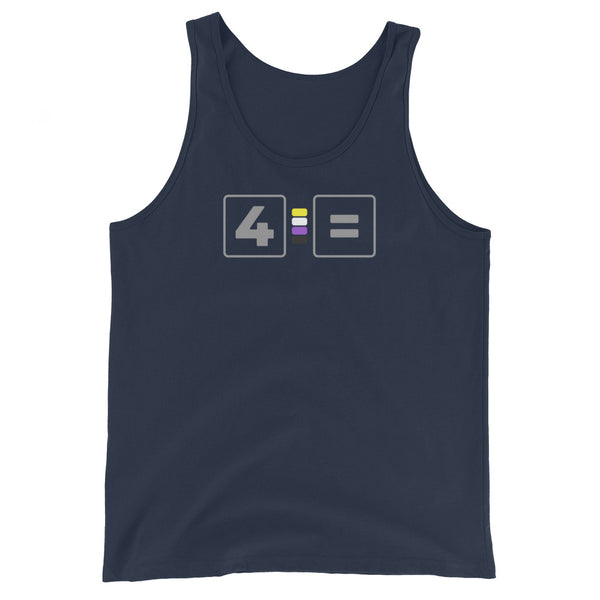 For Non-binary Equality Pride Colors LGBTQ+ Unisex Tank Top