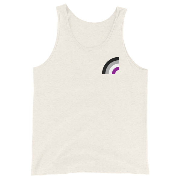 Asexual Pride Arched Flag Unisex Fit Tank Top