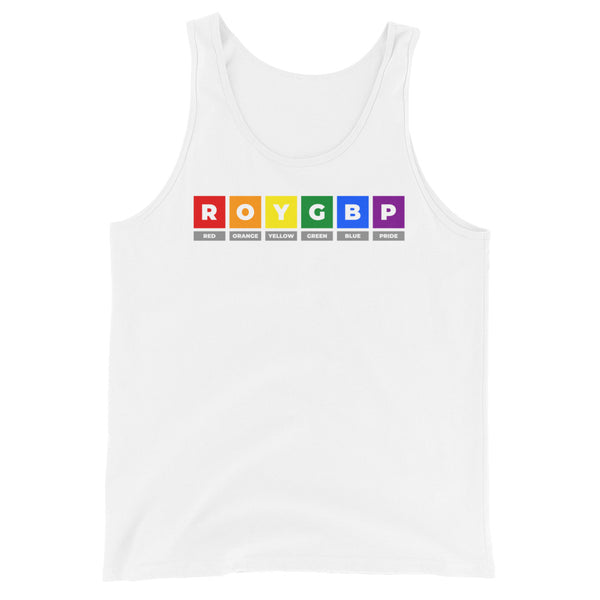 Gay Pride Rainbow ROYGBPride Graphic LGBTQ+ Unisex Tank Top