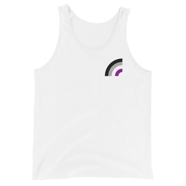 Asexual Pride Arched Flag Unisex Fit Tank Top