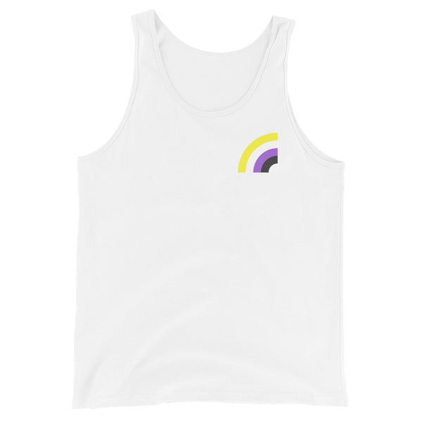 Non-binary Pride Arched Flag Unisex Fit Tank Top