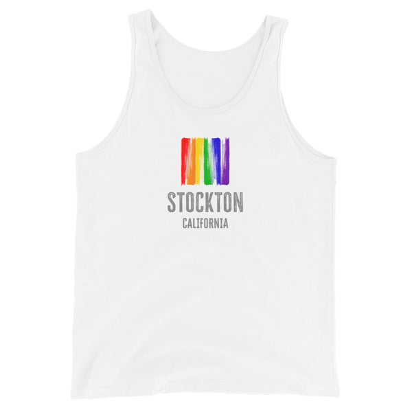 Stockton California Gay Pride Unisex Tank Top