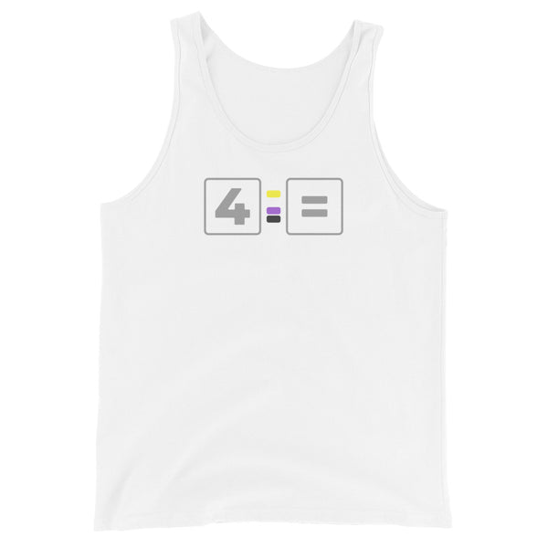 For Non-binary Equality Pride Colors LGBTQ+ Unisex Tank Top