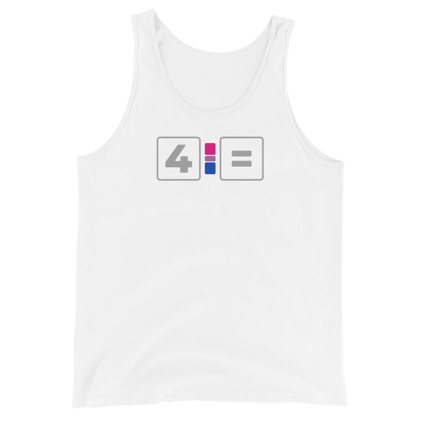 For Bisexual Equality Pride Colors LGBTQ+ Unisex Tank Top