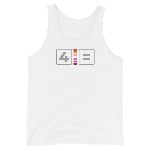 For Lesbian Equality Pride Colors LGBTQ+ Unisex Tank Top