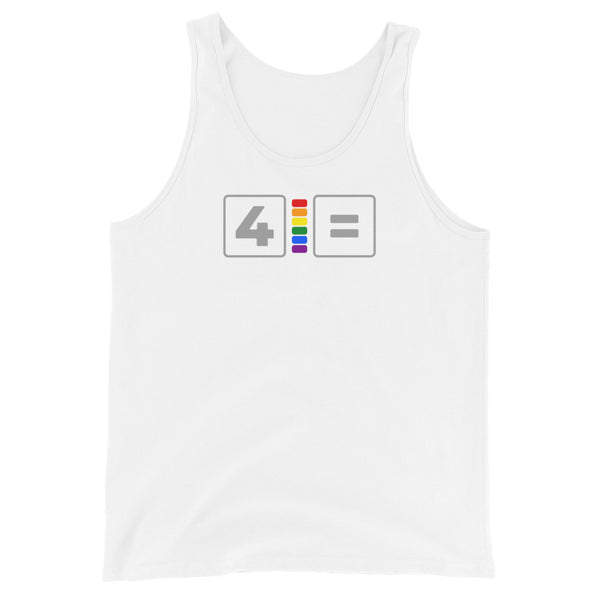 For Gay Equality Pride Colors Unisex Tank Top
