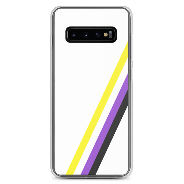 Non-binary Diagonal Flag Colors LGBTQ+ Samsung Phone Case
