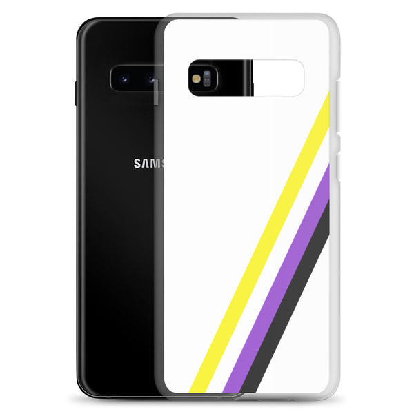 Non-binary Diagonal Flag Colors LGBTQ+ Samsung Phone Case