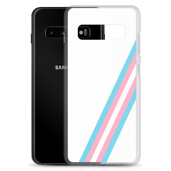 Transgender Diagonal Flag Colors LGBTQ+ Samsung Phone Case