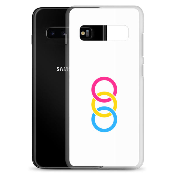 Pansexual Pride Colors Vertical Circles LGBTQ+ Samsung Phone Case
