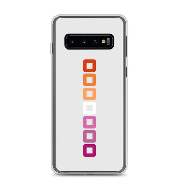 Lesbian Pride Rounded Squares LGBTQ+ Samsung Phone Case
