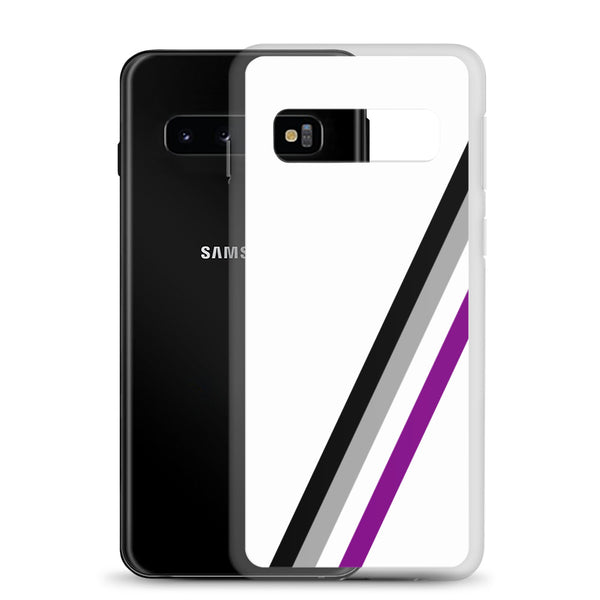 Asexual Diagonal Flag Colors LGBTQ+ Samsung Phone Case