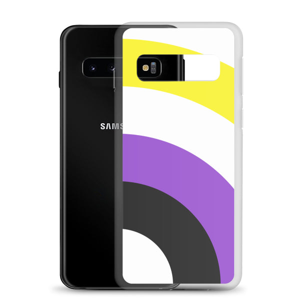 Non-binary Pride Arched Large Flag LGBTQ+ Samsung Phone Case