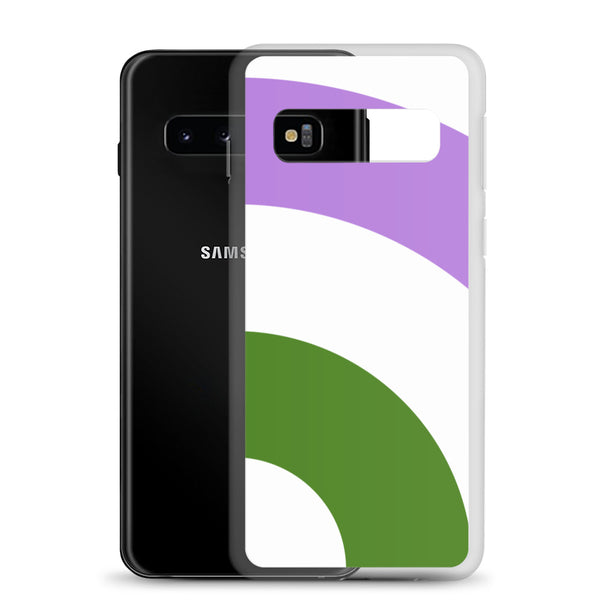 Genderqueer Pride Arched Large Flag LGBTQ+ Samsung Phone Case