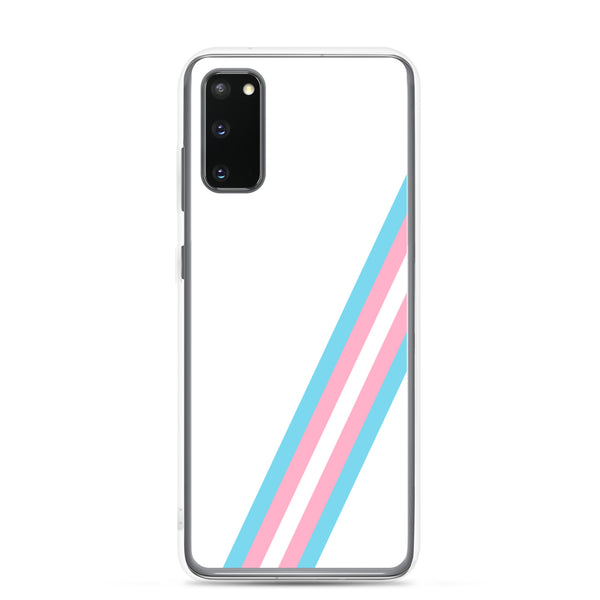 Transgender Diagonal Flag Colors LGBTQ+ Samsung Phone Case