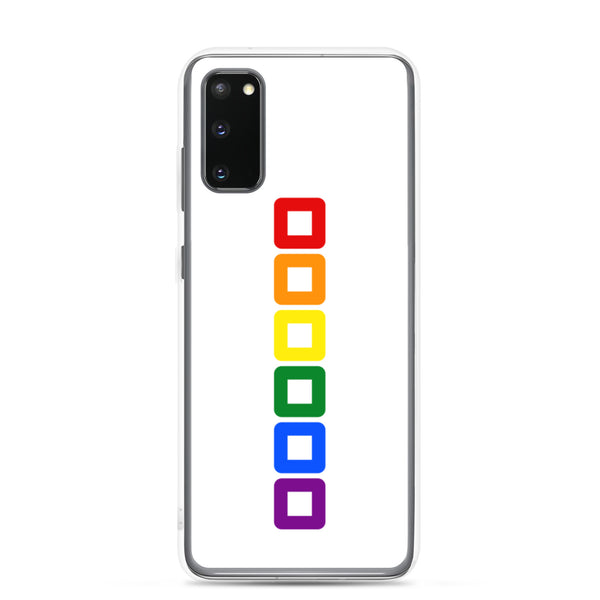 Gay Pride Rainbow Rounded Squared Graphic LGBTQ+ Samsung Phone Case