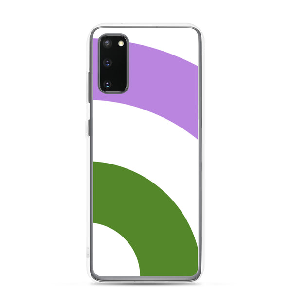 Genderqueer Pride Arched Large Flag LGBTQ+ Samsung Phone Case