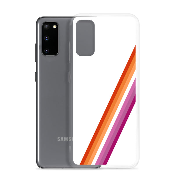 Lesbian Diagonal Flag Colors LGBTQ+ Samsung Phone Case