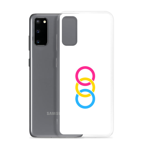 Pansexual Pride Colors Vertical Circles LGBTQ+ Samsung Phone Case