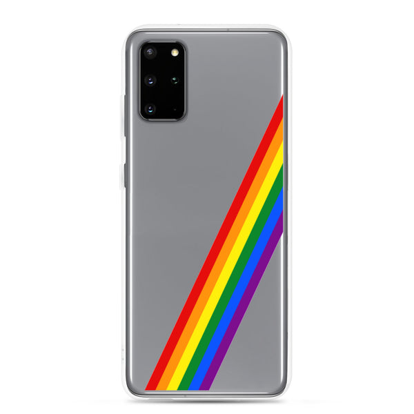 Gay Pride Diagonal Rainbow Flag LGBTQ+ Samsung Phone Case