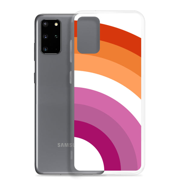 Lesbian Pride Arched Large Flag LGBTQ+ Samsung Phone Case
