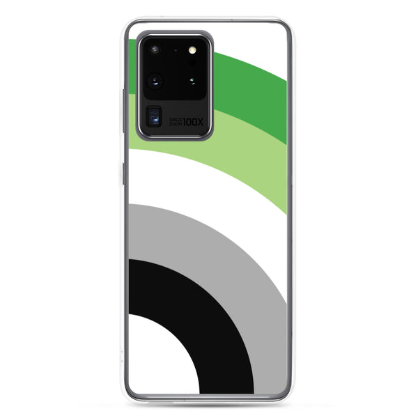 Aromantic Pride Arched Large Flag LGBTQ+ Samsung Phone Case