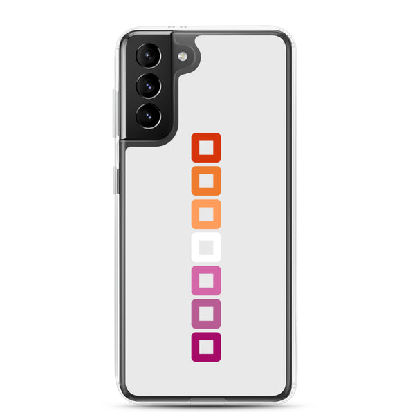 Lesbian Pride Rounded Squares LGBTQ+ Samsung Phone Case