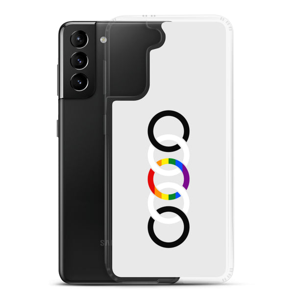 Straight Ally Pride Colors Vertical Circles LGBTQ+ Samsung Phone Case