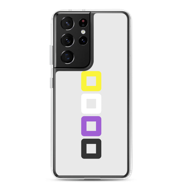 Non-binary Pride Rounded Squares LGBTQ+ Samsung Phone Case