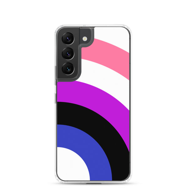 Genderfluid Pride Arched Large Flag LGBTQ+ Samsung Phone Case